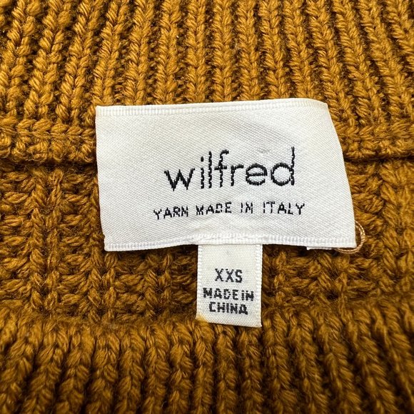 Aritzia Wilfred Serment Sweater 100% Merino Wool Pointelle Oversized Knit Fall - Picture 5 of 11